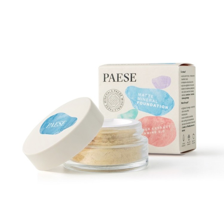 PAESE MINERALS BUNDLE MATTE FOUNDATION 102W + BLUSH 300W