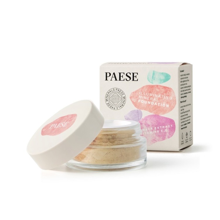 PAESE MINERALS Illuminating mineral foundation 204W  HONEY