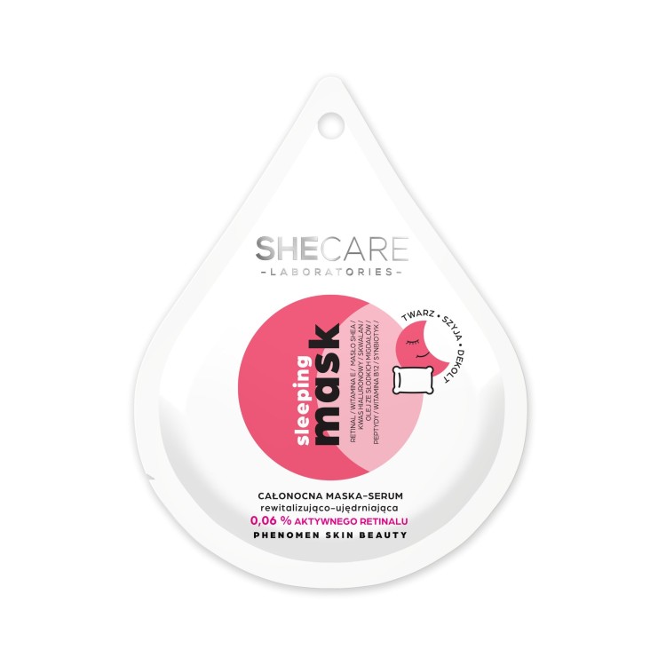 SHE COSMETICS SHECARE SLEEPING MASK ALL NIGHT MASK - SERUM REVITALIZING AND FIRMING 10ML