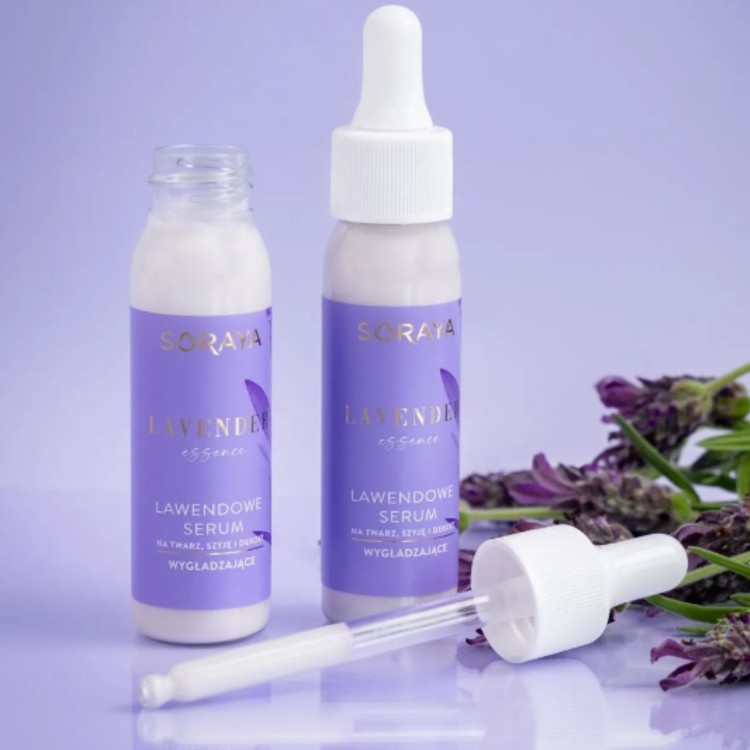SORAYA LAVENDER ESSENCE Lavender smoothing serum for the face, neck and cleavage 30ml