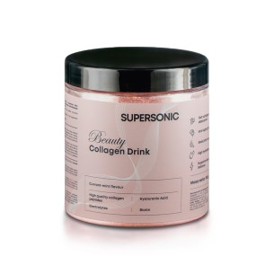 SUPERSONIC BEAUTY COLLAGEN DRINK WITH HYALURONIC ACID AND ELECTROLYTES CURRANT AND MINT FLAVOUR 180G SUPERSONIC BEAUTY COLLAGEN DRINK WITH HYALURONIC ACID AND ELECTROLYTES CURRANT AND MINT FLAVOUR 180G