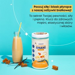 SUPERSONIC Protein shake caramel and cream flavour without Lactose 560 g (16 servings)  EXP: 05.2025