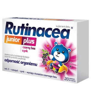 Aflofarm Suplementy Rutinacea Junior PLUS  20 tabl. Aflofarm Suplementy Rutinacea Junior PLUS  20 tabl.