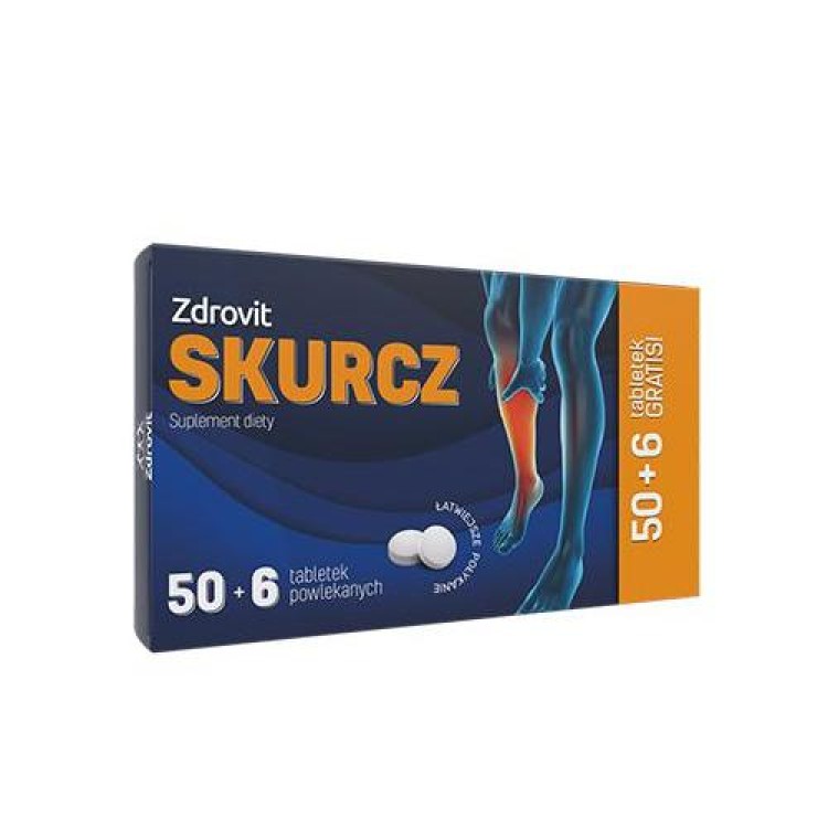 ZDROVIT SKURCZ mg+vitB6+potassium+vitE  56 tabl