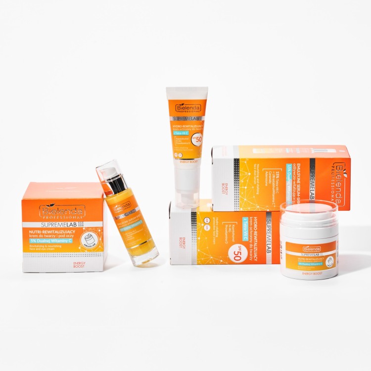 SUPREMELAB ENERGY BOOST HYDRO-REVITALIZING PROTECTIVE FACE CREAM WITH TETRA-VIT C SPF 50 40ML SUPREMELAB ENERGY BOOST HYDRO-REVITALIZING PROTECTIVE FACE CREAM WITH TETRA-VIT C SPF 50 40ML