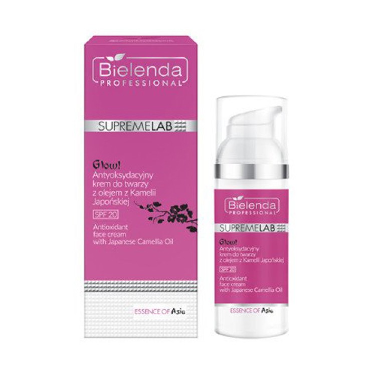 SUPREMELAB ESSENCE OF ASIA Glow! Antioxidant face cream with japanese camellia oil SPF 20, 50 ml EXP: 06.2024