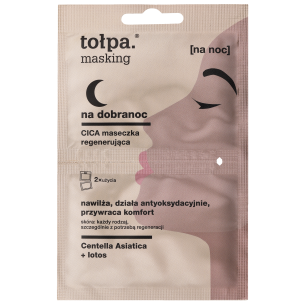 TOLPA MASKING GOOD NIGHT Cica regenerating mask, 2x5 ml TOLPA MASKING GOOD NIGHT Cica regenerating mask, 2x5 ml