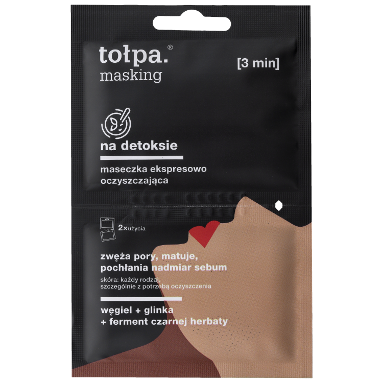 TOLPA MASKING ON DETOX express cleansing mask, 2x5 ml