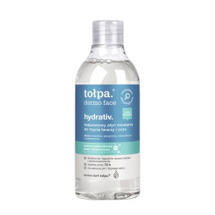 TOLPA DERMO FACE HYDRATIV hyaluronic micellar fluid for cleansing face and eyes, 400 ml TOLPA DERMO FACE HYDRATIV hyaluronic micellar fluid for cleansing face and eyes, 400 ml
