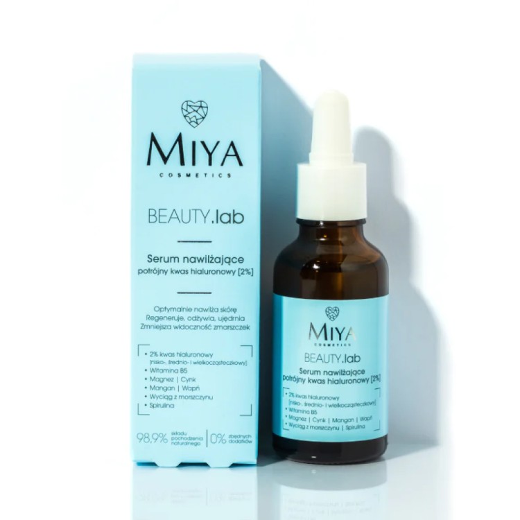 MIYA Hydrating serum with triple hyaluronic acid 2% 30ml