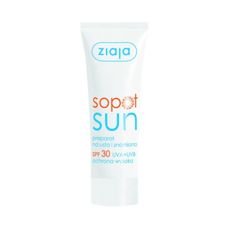 Ziaja SOPOT SUN preparation for lips and birthmarks SPF 30, 15 ml