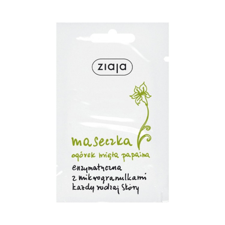 Ziaja Cucumber mint papain mask 7 ml