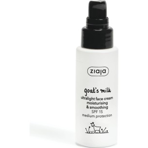 ZIAJA Goat Milk Ultralight Face Cream with SPF 15 50ml ZIAJA Goat Milk Ultralight Face Cream with SPF 15 50ml