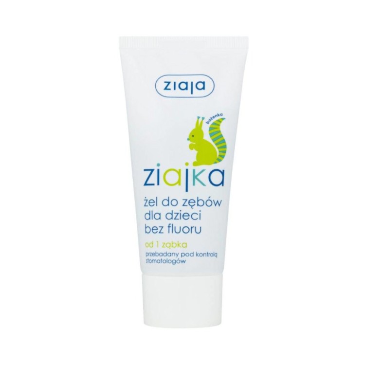 ZIAJA ZIAJKA GEL TOOTHPASTE WITHOUT FLUORIDE FOR CHILDREN FROM 1 TOOTH 50ML