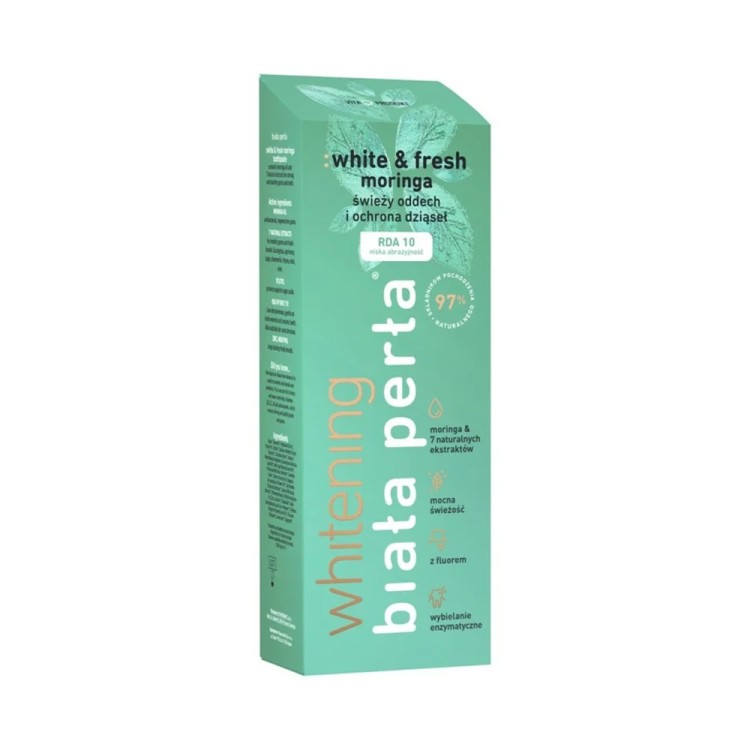 BIALA PERLA Herbal toothpaste: white & fresh moringa 75ml