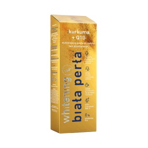 BIALA PERLA Whitening toothpaste: turmeric + Q10 75ml BIALA PERLA Whitening toothpaste: turmeric + Q10 75ml
