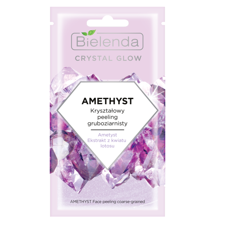 BIELENDA CRYSTAL GLOW AMETHYST Face peeling coarse-grained, 8g