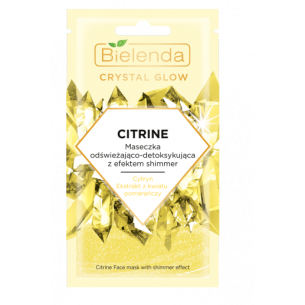 BIELENDA CRYSTAL GLOW CITRINE Face mask with shimmer effect, 8g BIELENDA CRYSTAL GLOW CITRINE Face mask with shimmer effect, 8g