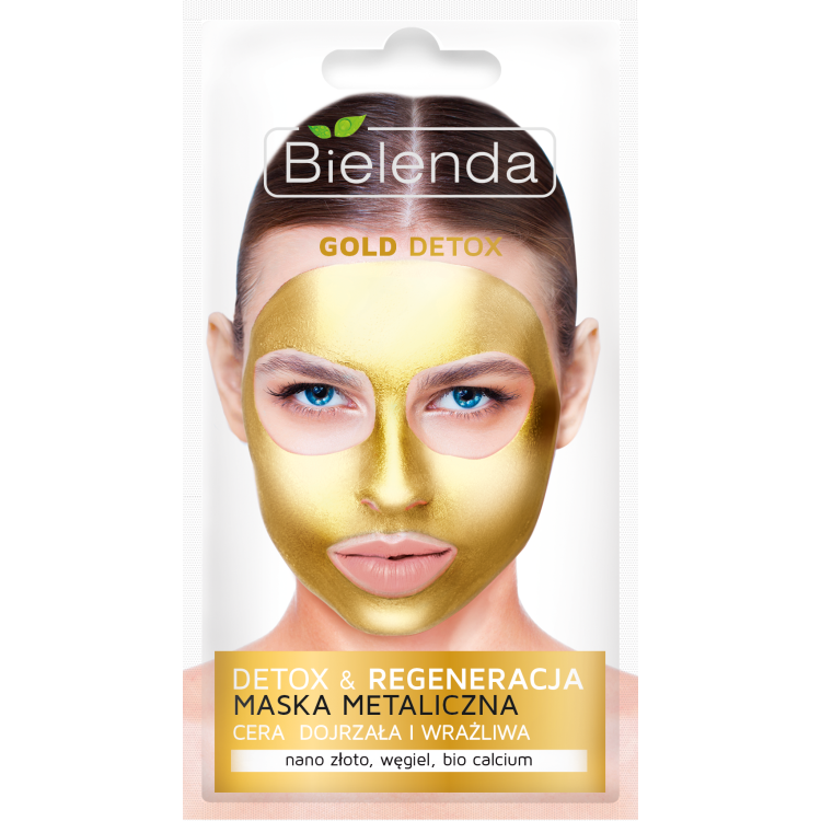 BIELENDA GOLD DETOX Detoxifying metallic mask for mature and sensitive skin