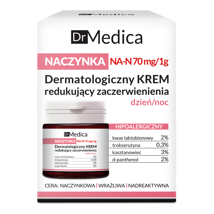 Dr Medica CAPILLARIES Dermatological redness reducing cream day / night, 50ml