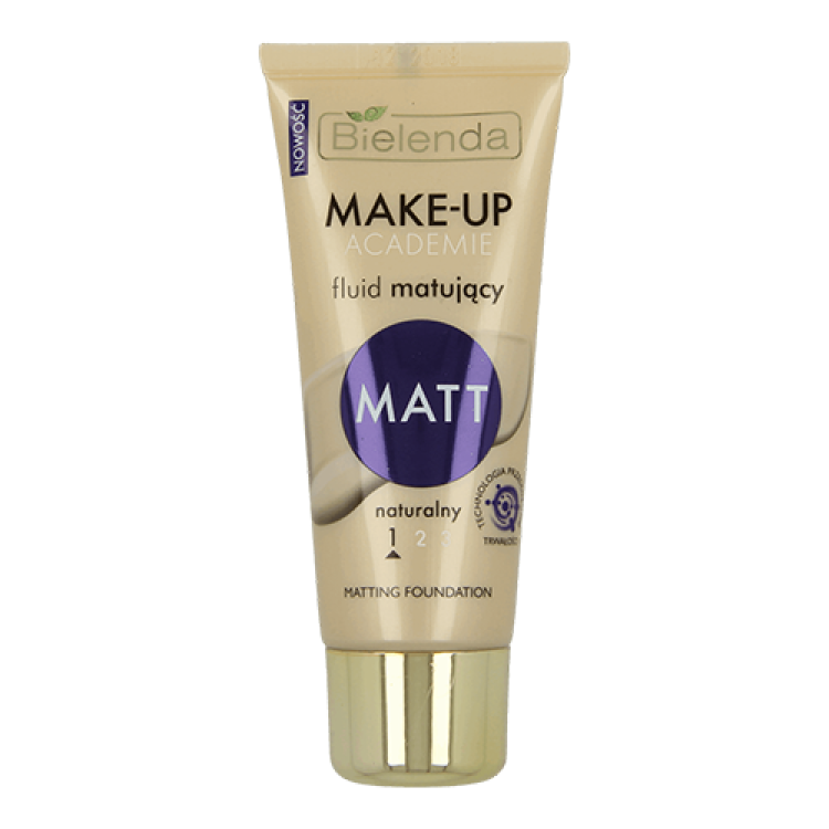 Bielenda MAKE-UP ACADEMIE fluid foundations MATT, 1-NATURAL, 30ml