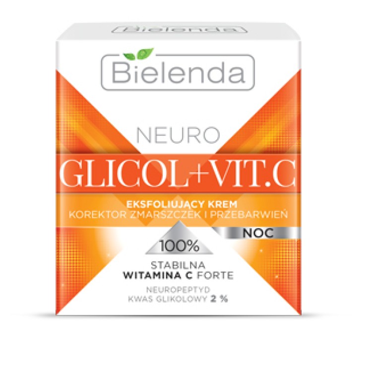 BIELENDA NEURO GLYCOL + VIT.C Exfoliating Face Cream – Night, 50 ml