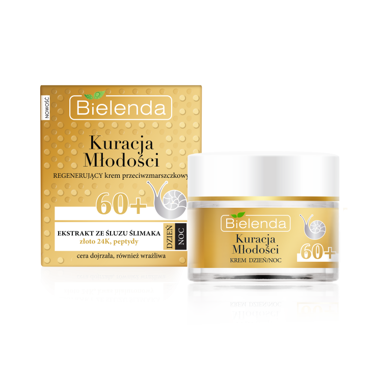 BIELENDA YOUTH THERAPY Regenerating anti-wrinkle cream 60+ day/night, 50ml