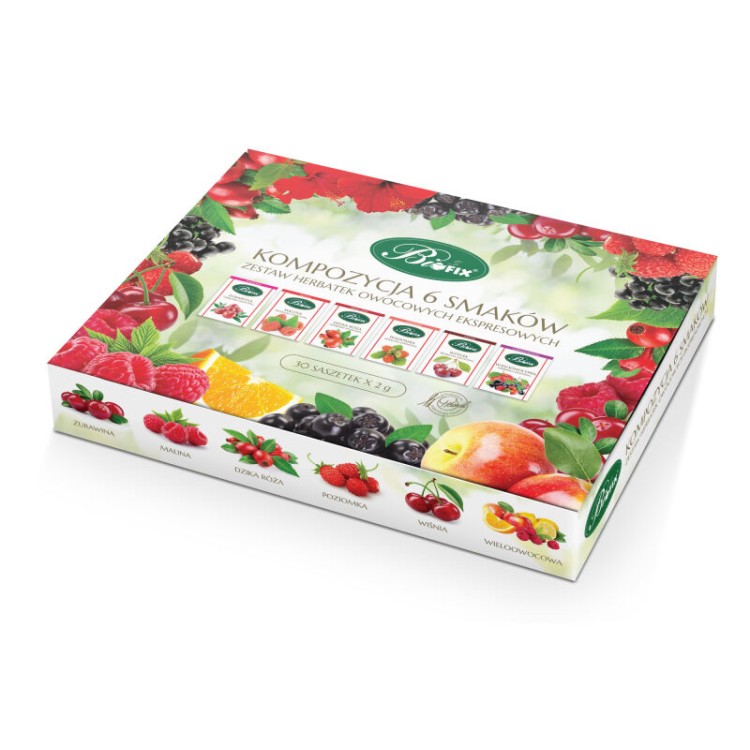 Bifix Composition of 6 Fruit flavours fix Tea 30 bags