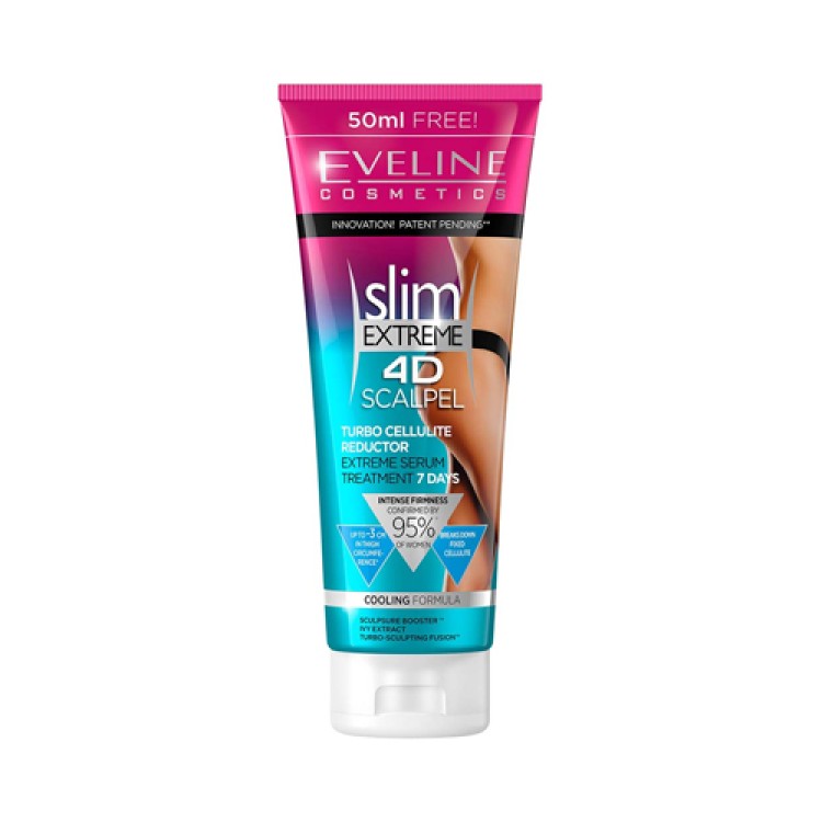 Eveline SLIM EXTREME 4D SCALPEL TURBO CELLULITE REDUCER EXTREME THERAPY 7 DAYS, 250 ML