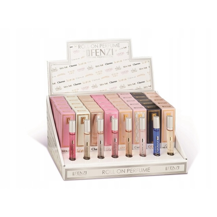 JFENZI roll-on mini perfume set 40 pcs + 8 testers 8 fragrances 10ml 5 pcs each JFENZI roll-on mini perfume set 40 pcs + 8 testers 8 fragrances 10ml 5 pcs each