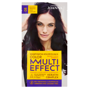 Joanna MULTI EFFECT INSTANT COLOR SHAMPOO 08 JUICY EGGPLANT 35 g Joanna MULTI EFFECT INSTANT COLOR SHAMPOO 08 JUICY EGGPLANT 35 g
