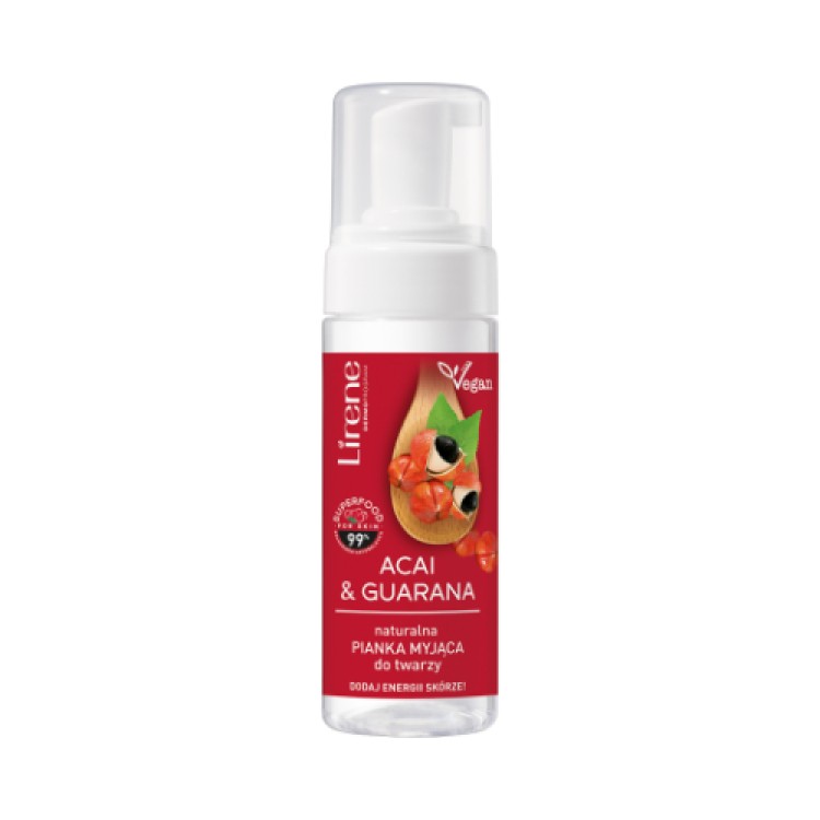 Lirene Natural Face Wash Acai & Guarana Foam 150 Ml