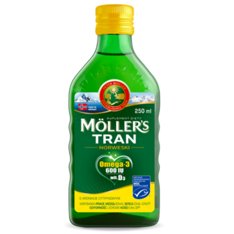 MOLLERS NORWEGIAN COD-LIVER OIL LEMON 250ML