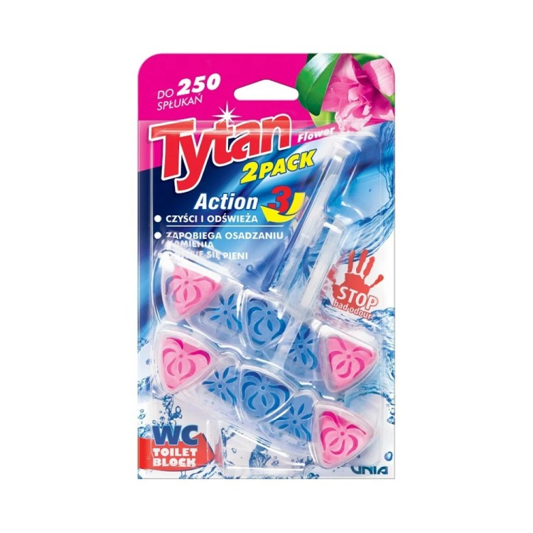 Tytan Action 3 Flower toilet cube 2x40g