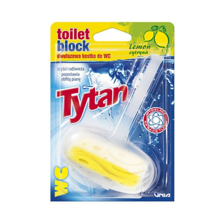 Tytan Double-phase Toilet Bowl Cleaning Cube Lemon 40g