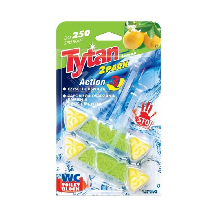 Tytan WC Block Action 3 Lemon 2 x 40g