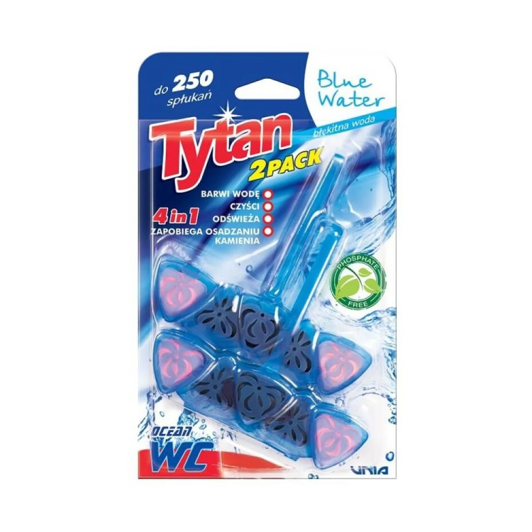Tytan WC Block Blue Water 4 in 1  2 x40g