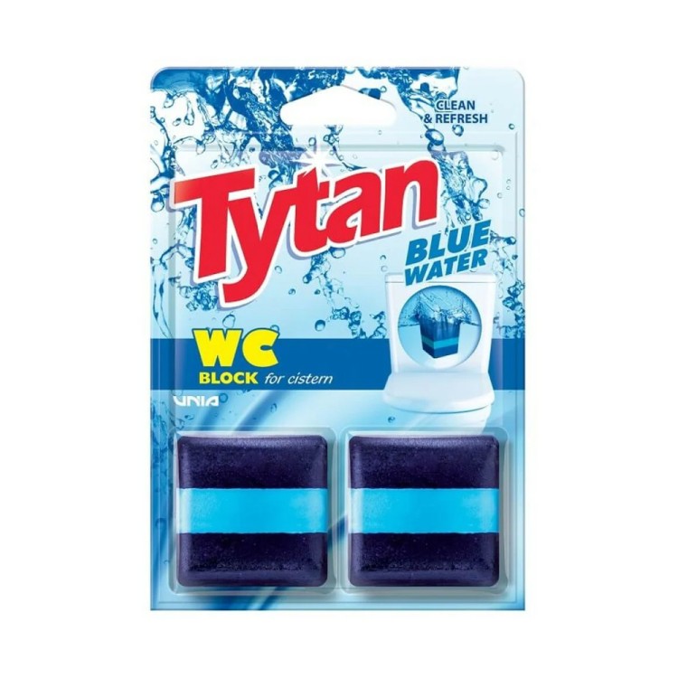 Tytan for cistern WC block Blue Water 2 x 50g