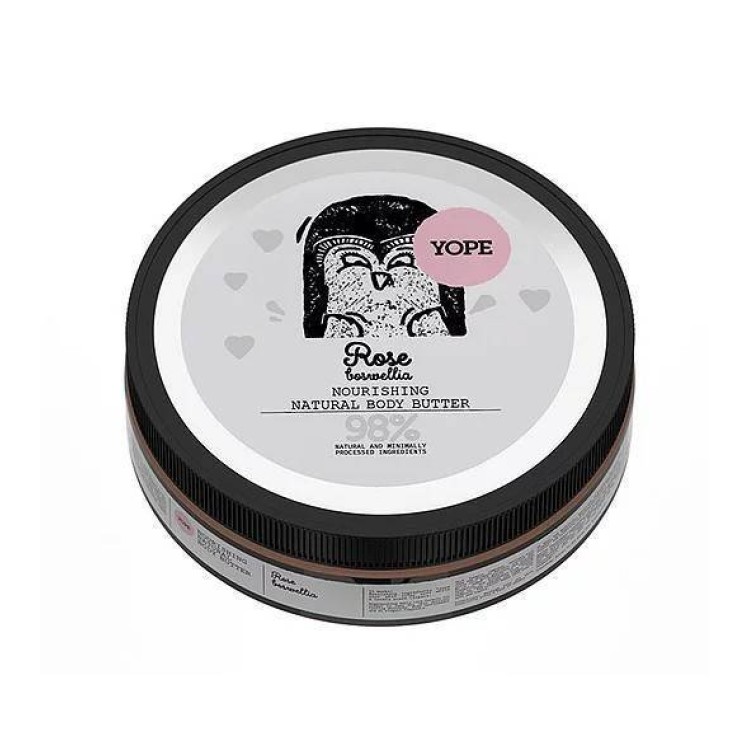Yope Nourishing Natural Body Butter with Rose and Boswellia 200ml