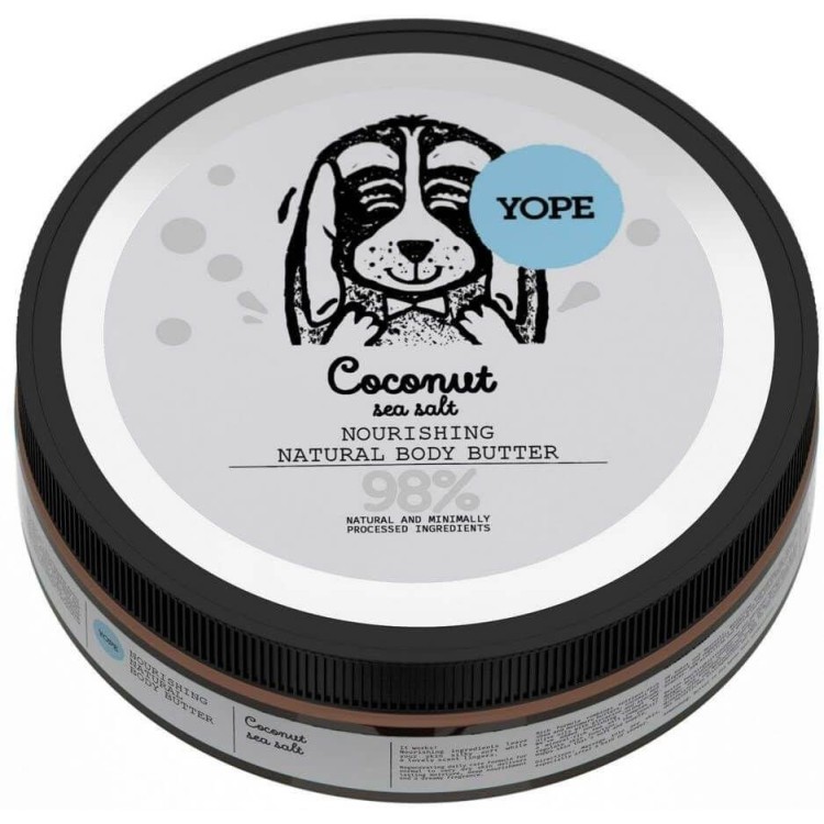 Yope Nourishing Natural Body Butter with Coconut and Sea Salt 200ml