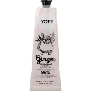 YOPE HAND CREAM GINGER AND SANDALWOOD 100ml YOPE HAND CREAM GINGER AND SANDALWOOD 100ml