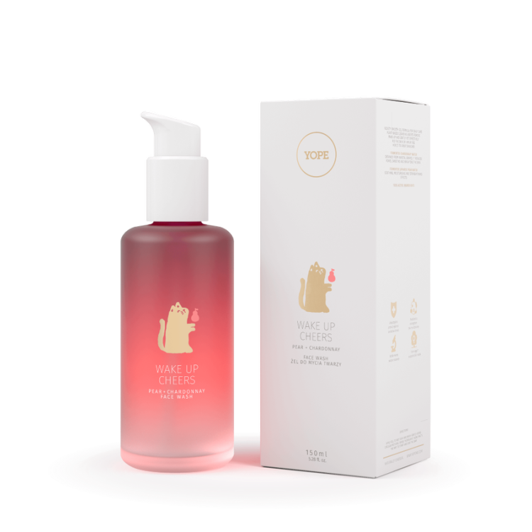 YOPE Face cleansing gel WAKE UP CHEERS CHARDONNAY + PEAR 150ML