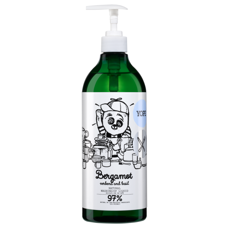 YOPE WASHING-UP LIQUID WITH BERGAMOT, VERBENA AND BASIL 750ML