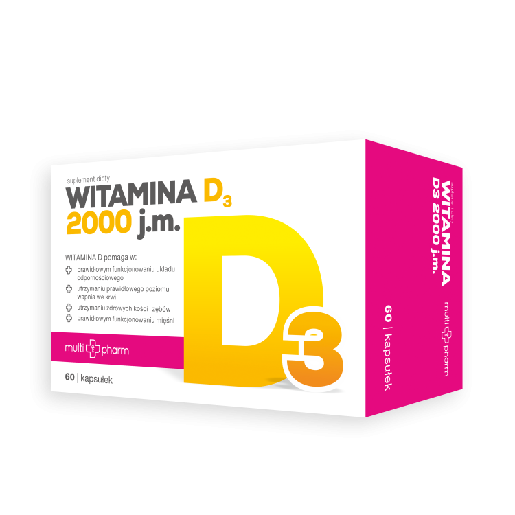MULTI-PHARMA Vitamin D3 4000 j.m 60 capsules